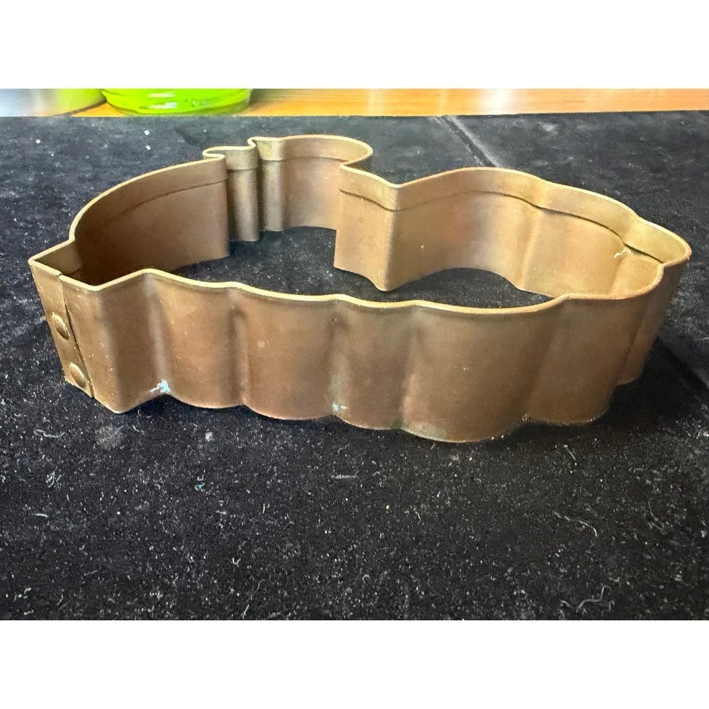 Vintage Copper Chicken Hen Cookie Cutter Farmhouse Kitchen Metal Baking Mold
